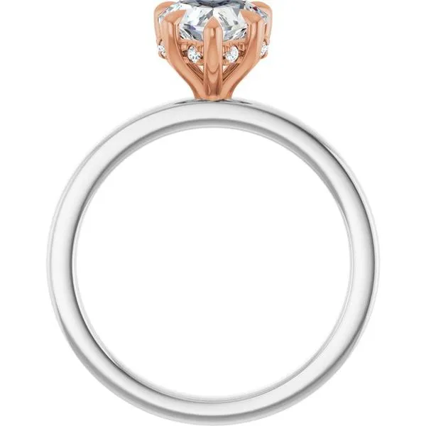 Claw-Prong Hidden Halo-Style Engagement Ring Image 2 J. Thomas Jewelers Rochester Hills, MI