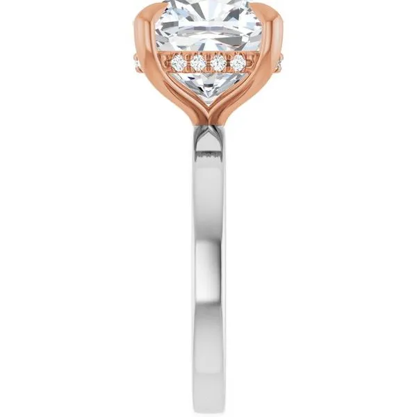 Claw-Prong Hidden Halo-Style Engagement Ring Image 4 Raleigh Diamond Fine Jewelry Raleigh, NC