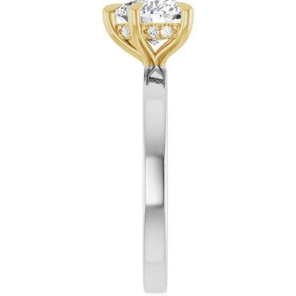 Claw-Prong Hidden Halo-Style Engagement Ring Image 4 The Jewelry Source El Segundo, CA