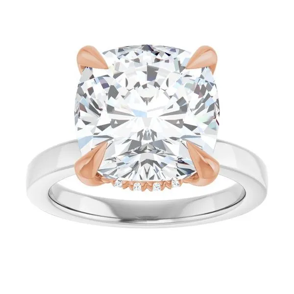 Claw-Prong Hidden Halo-Style Engagement Ring Image 3 J. Thomas Jewelers Rochester Hills, MI