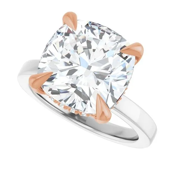 Claw-Prong Hidden Halo-Style Engagement Ring Image 5 Shipley's Fine Jewelry Hampstead, MD