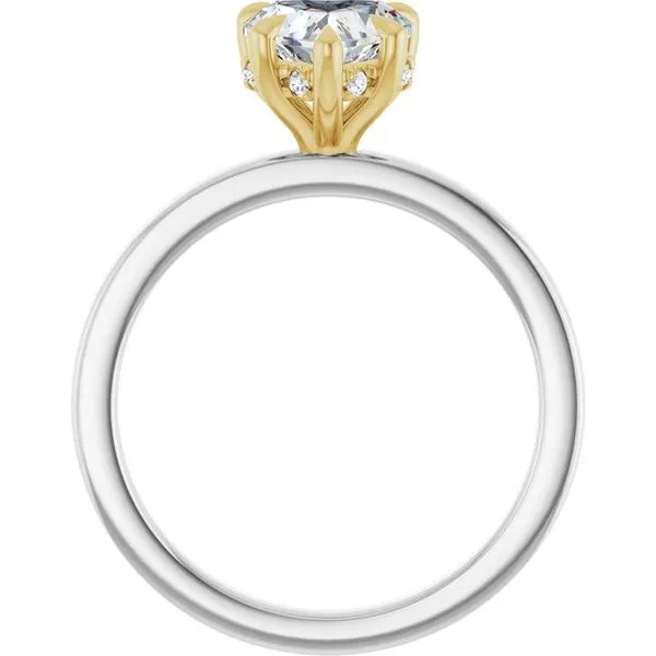 Claw-Prong Hidden Halo-Style Engagement Ring Image 2 JF Jones Jewelers Rochester, NY