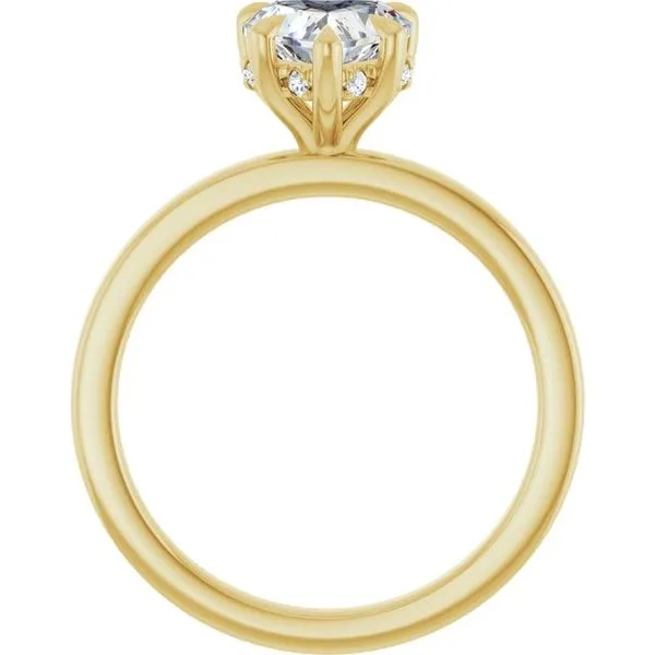 Claw-Prong Hidden Halo-Style Engagement Ring Image 2 Futer Bros Jewelers York, PA