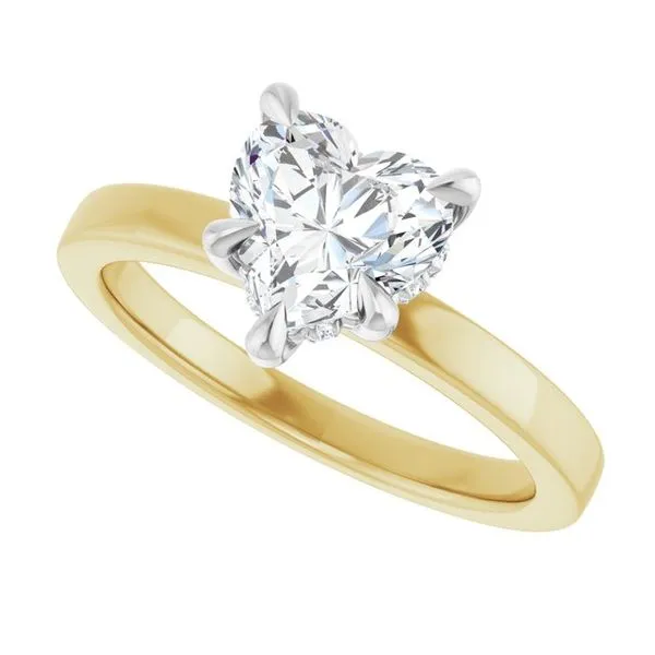 Claw-Prong Hidden Halo-Style Engagement Ring Image 5 Paul James Jewelers Angels Camp, CA