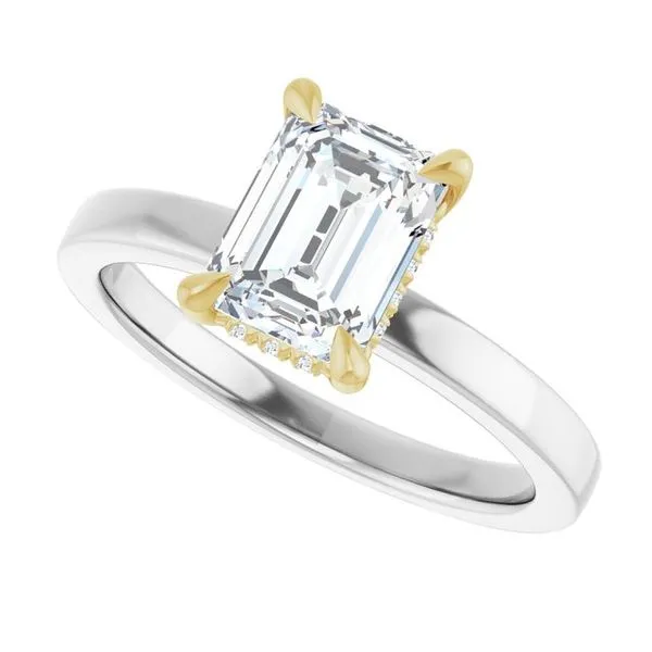 Claw-Prong Hidden Halo-Style Engagement Ring Image 5 Futer Bros Jewelers York, PA