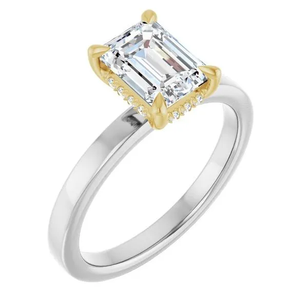 Claw-Prong Hidden Halo-Style Engagement Ring Mark Jewellers La Crosse, WI