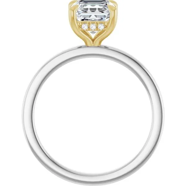 Claw-Prong Hidden Halo-Style Engagement Ring Image 2 Futer Bros Jewelers York, PA