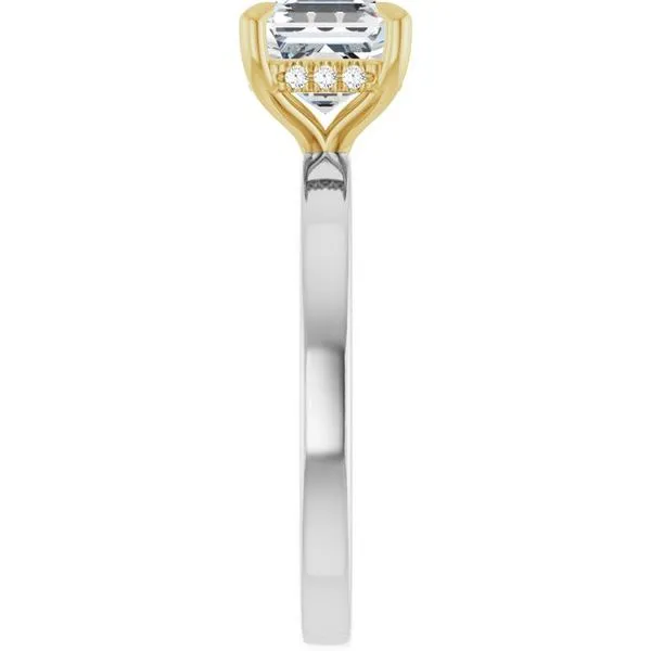 Claw-Prong Hidden Halo-Style Engagement Ring Image 4 Arezzo Jewelers Elmwood Park, IL