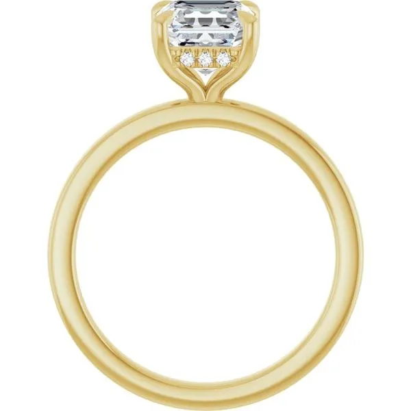 Claw-Prong Hidden Halo-Style Engagement Ring Image 2 Clater Jewelers Louisville, KY