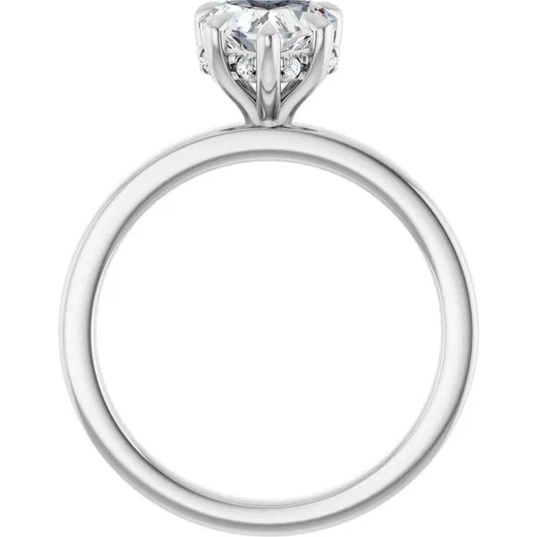 Claw-Prong Hidden Halo-Style Engagement Ring Image 2 Raleigh Diamond Fine Jewelry Raleigh, NC