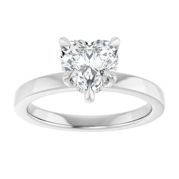 Claw-Prong Hidden Halo-Style Engagement Ring Image 3 J. West Jewelers Round Rock, TX