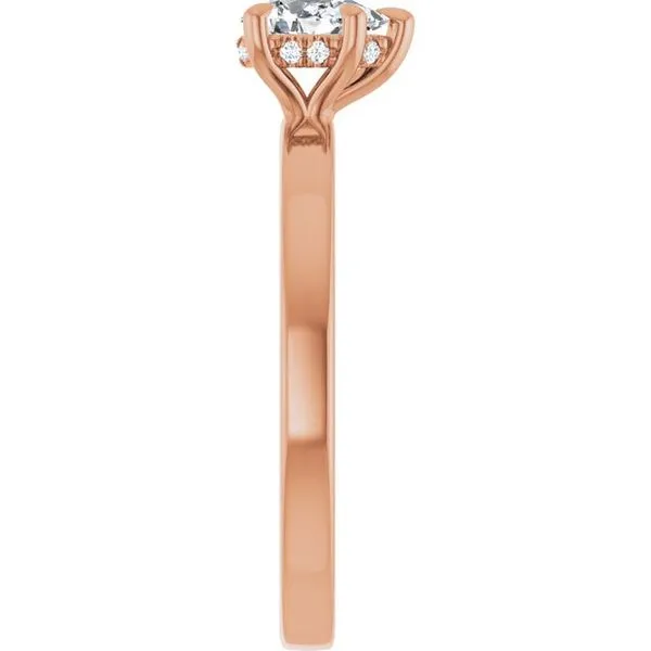 Claw-Prong Hidden Halo-Style Engagement Ring Image 4 Natale Jewelers Sewell, NJ