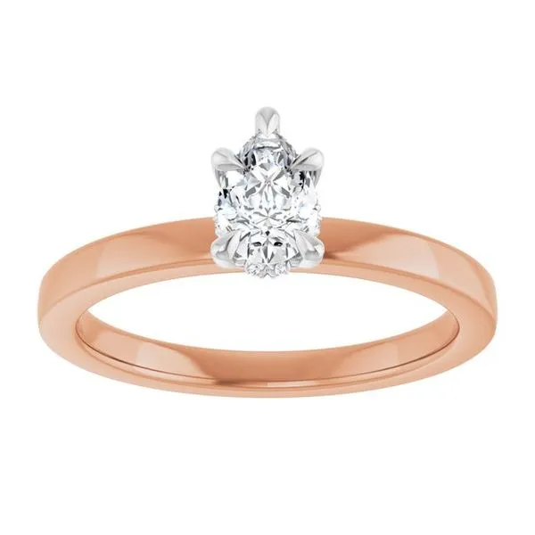 Claw-Prong Hidden Halo-Style Engagement Ring Image 3 Don's Jewelry & Design Washington, IA