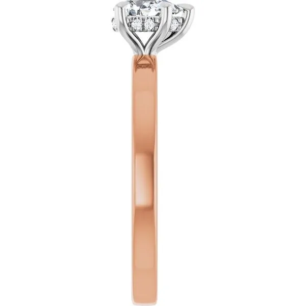 Claw-Prong Hidden Halo-Style Engagement Ring Image 4 JF Jones Jewelers Rochester, NY