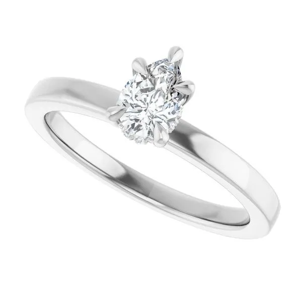 Claw-Prong Hidden Halo-Style Engagement Ring Image 5 Futer Bros Jewelers York, PA