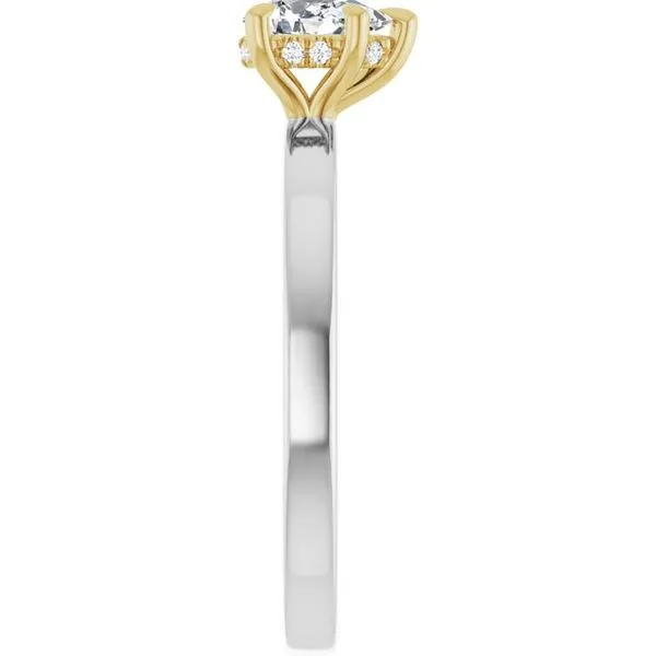 Claw-Prong Hidden Halo-Style Engagement Ring Image 4 J. Thomas Jewelers Rochester Hills, MI