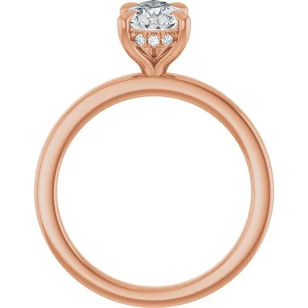 Claw-Prong Hidden Halo-Style Engagement Ring Image 2 J. Thomas Jewelers Rochester Hills, MI