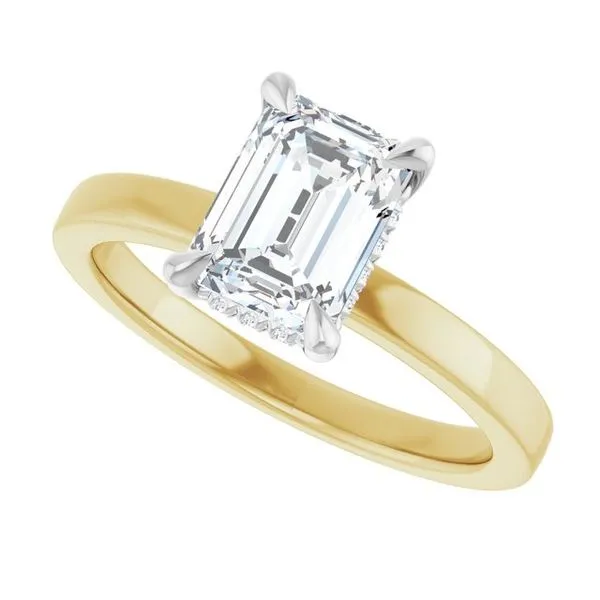 Claw-Prong Hidden Halo-Style Engagement Ring Image 5 Natale Jewelers Sewell, NJ