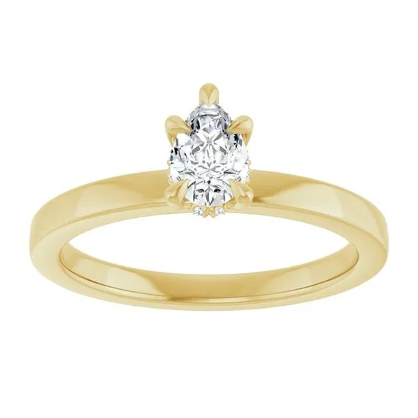 Claw-Prong Hidden Halo-Style Engagement Ring Image 3 Futer Bros Jewelers York, PA