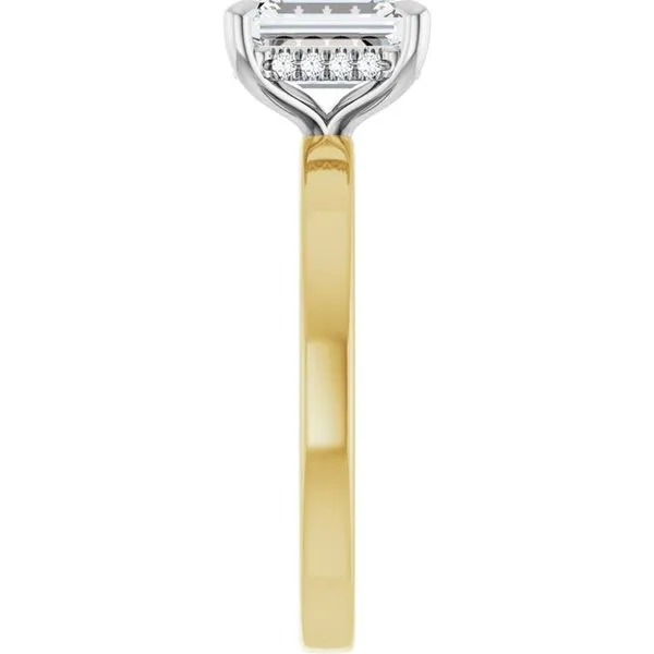 Claw-Prong Hidden Halo-Style Engagement Ring Image 4 Shipley's Fine Jewelry Hampstead, MD