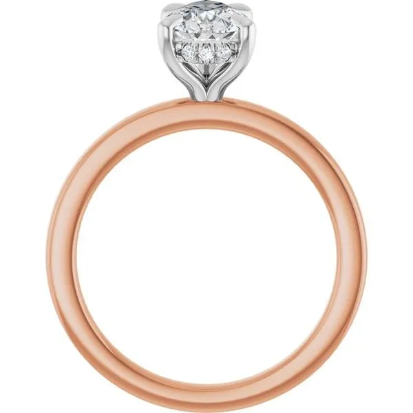 Claw-Prong Hidden Halo-Style Engagement Ring Image 2 Clater Jewelers Louisville, KY