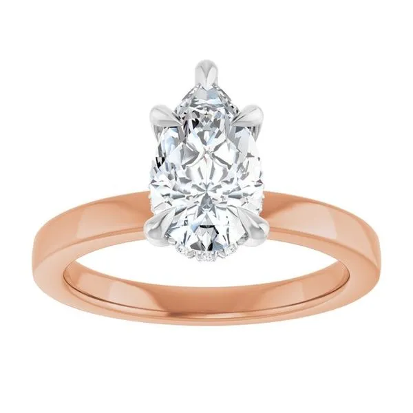 Claw-Prong Hidden Halo-Style Engagement Ring Image 3 Jimmy Smith Jewelers Decatur, AL