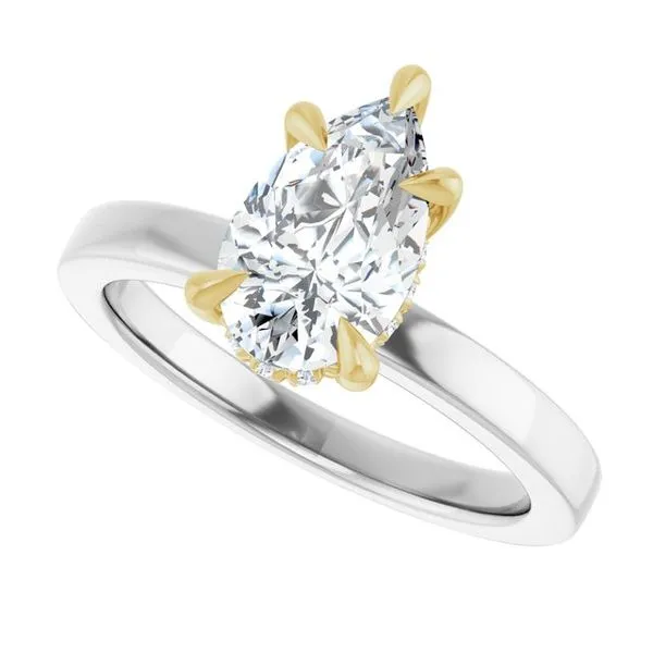 Claw-Prong Hidden Halo-Style Engagement Ring Image 5 Mark Jewellers La Crosse, WI