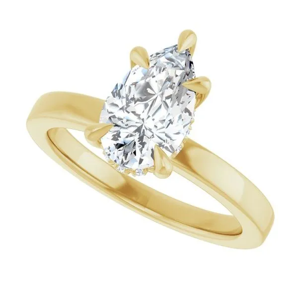 Claw-Prong Hidden Halo-Style Engagement Ring Image 5 The Jewelry Source El Segundo, CA