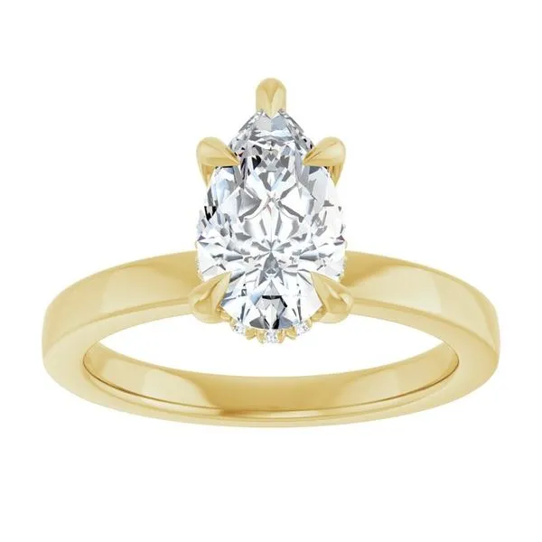 Claw-Prong Hidden Halo-Style Engagement Ring Image 3 Paul James Jewelers Angels Camp, CA