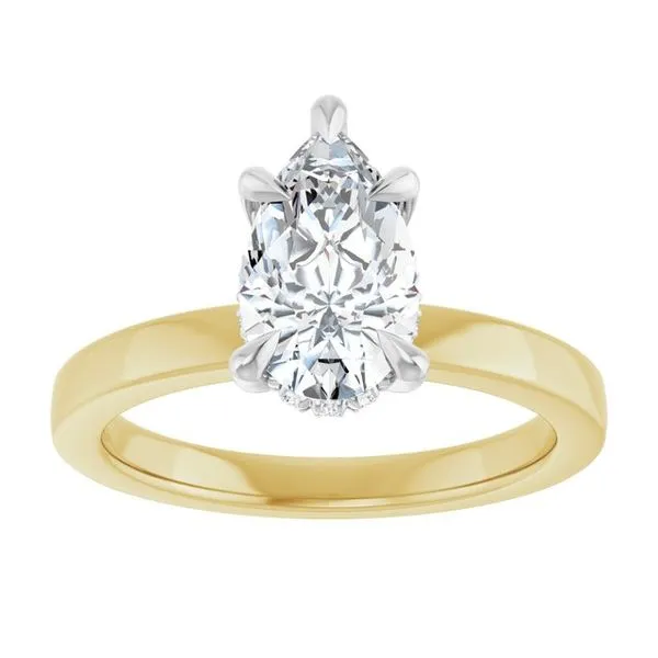 Claw-Prong Hidden Halo-Style Engagement Ring Image 3 Jimmy Smith Jewelers Decatur, AL