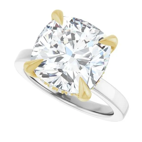 Claw-Prong Hidden Halo-Style Engagement Ring Image 5 Paul James Jewelers Angels Camp, CA