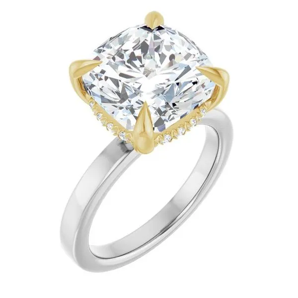 Claw-Prong Hidden Halo-Style Engagement Ring Paul James Jewelers Angels Camp, CA