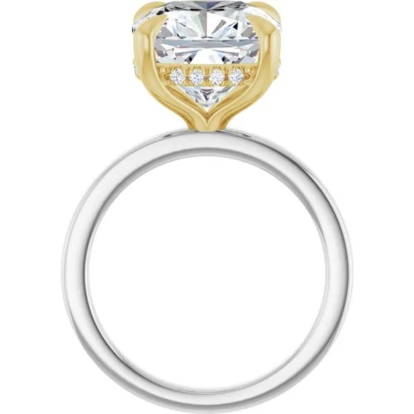 Claw-Prong Hidden Halo-Style Engagement Ring Image 2 Futer Bros Jewelers York, PA