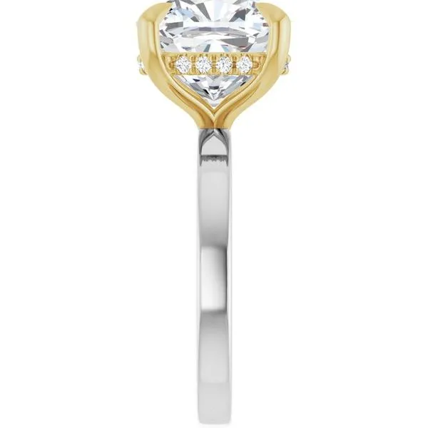 Claw-Prong Hidden Halo-Style Engagement Ring Image 4 Raleigh Diamond Fine Jewelry Raleigh, NC