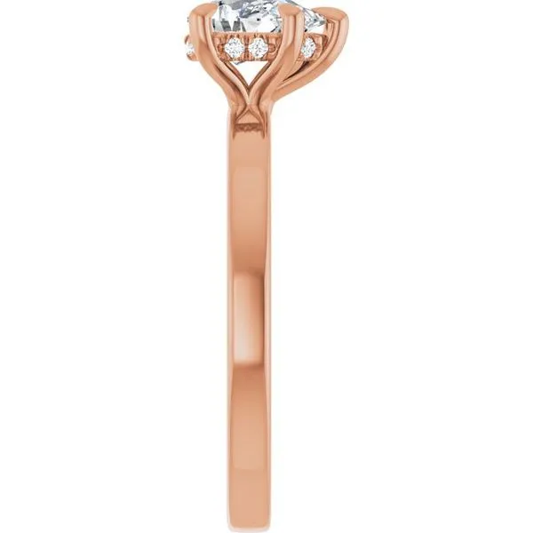 Claw-Prong Hidden Halo-Style Engagement Ring Image 4 Shipley's Fine Jewelry Hampstead, MD