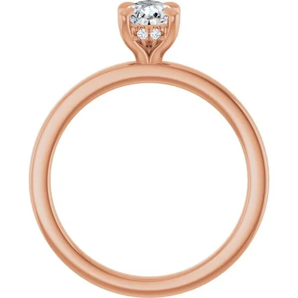 Claw-Prong Hidden Halo-Style Engagement Ring Image 2 Vulcan's Forge LLC KANSAS CITY, MO