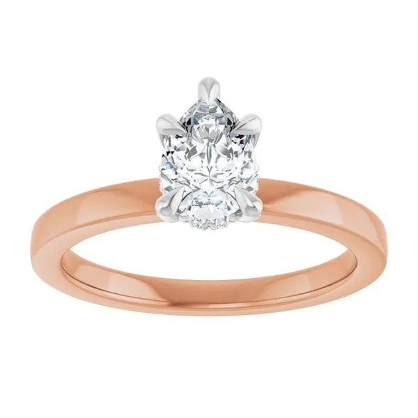 Claw-Prong Hidden Halo-Style Engagement Ring Image 3 Futer Bros Jewelers York, PA
