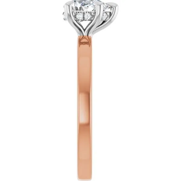 Claw-Prong Hidden Halo-Style Engagement Ring Image 4 Shipley's Fine Jewelry Hampstead, MD