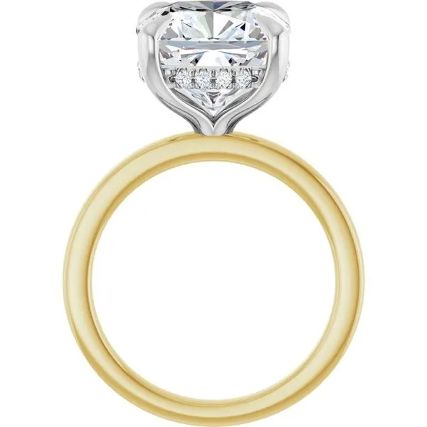 Claw-Prong Hidden Halo-Style Engagement Ring Image 2 Vulcan's Forge LLC KANSAS CITY, MO