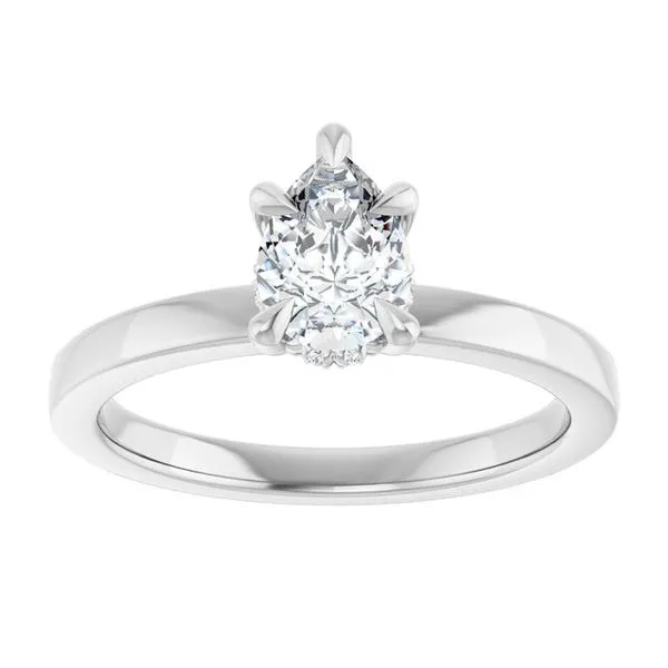 Claw-Prong Hidden Halo-Style Engagement Ring Image 3 Clater Jewelers Louisville, KY