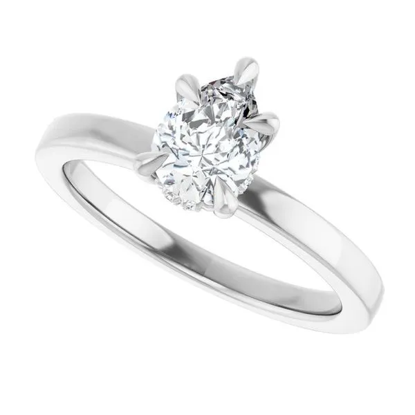 Claw-Prong Hidden Halo-Style Engagement Ring Image 5 Northwood Jewelers Northwood, OH