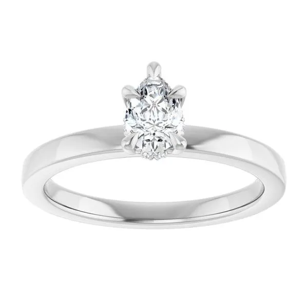 Claw-Prong Hidden Halo-Style Engagement Ring Image 3 J. Thomas Jewelers Rochester Hills, MI