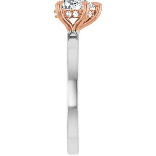 Claw-Prong Hidden Halo-Style Engagement Ring Image 4 J. West Jewelers Round Rock, TX