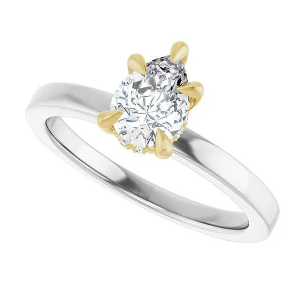 Claw-Prong Hidden Halo-Style Engagement Ring Image 5 Mark Jewellers La Crosse, WI