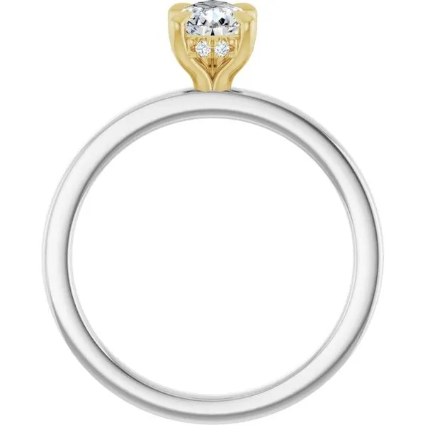 Claw-Prong Hidden Halo-Style Engagement Ring Image 2 Northwood Jewelers Northwood, OH