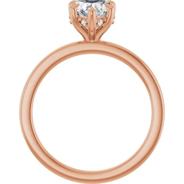 Claw-Prong Hidden Halo-Style Engagement Ring Image 2 JF Jones Jewelers Rochester, NY