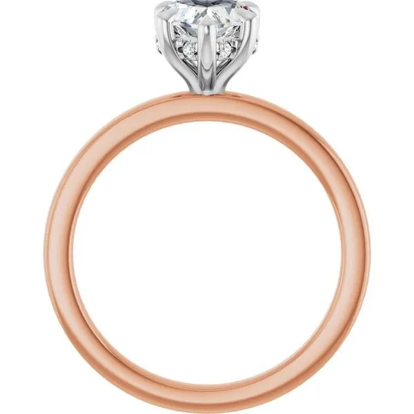 Claw-Prong Hidden Halo-Style Engagement Ring Image 2 Clater Jewelers Louisville, KY