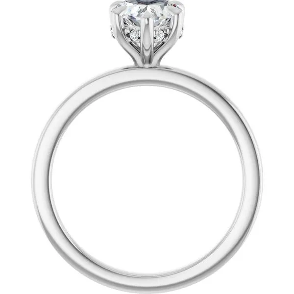 Claw-Prong Hidden Halo-Style Engagement Ring Image 2 Shipley's Fine Jewelry Hampstead, MD