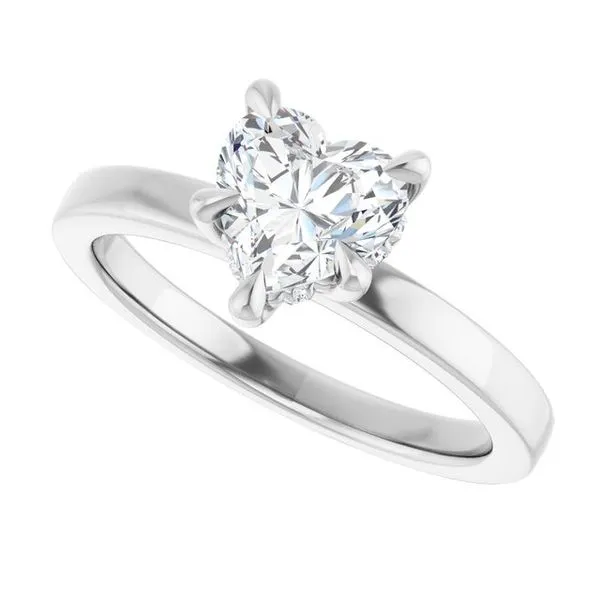 Claw-Prong Hidden Halo-Style Engagement Ring Image 5 Jimmy Smith Jewelers Decatur, AL