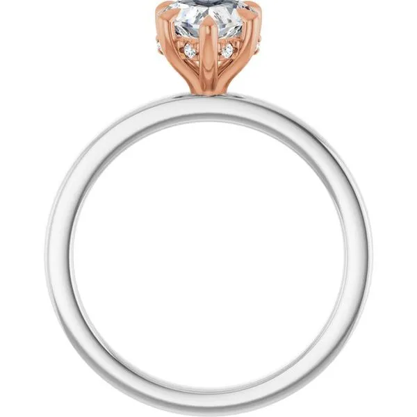 Claw-Prong Hidden Halo-Style Engagement Ring Image 2 Morin Jewelers Southbridge, MA